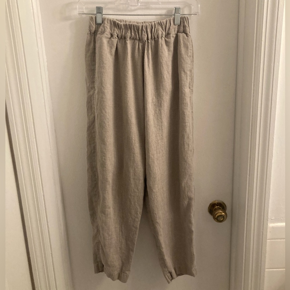 Linenfox Pants in Natural Gray